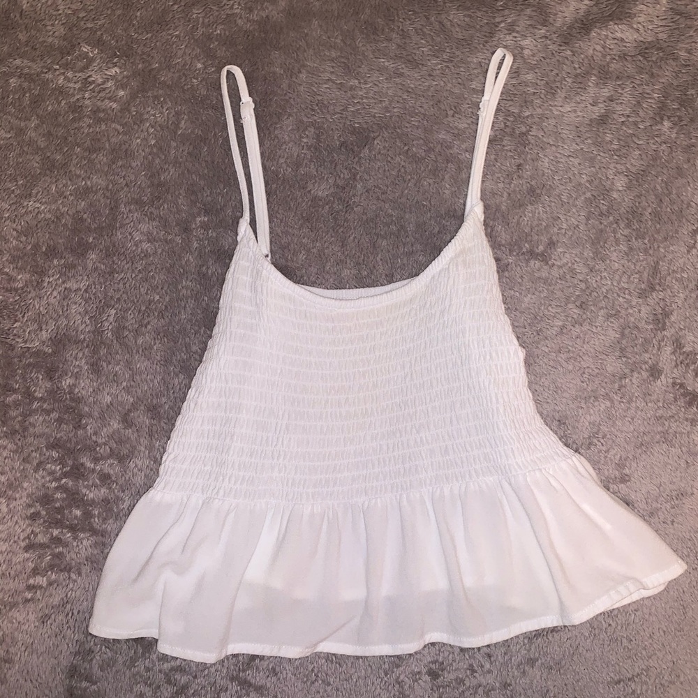 Ribbed Peplum Top